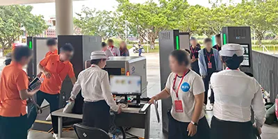 Millimeter Wave Security Scanner for Sporting Events Security Screening