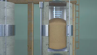 Small blind zone (2 cm)